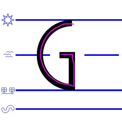 upper case G