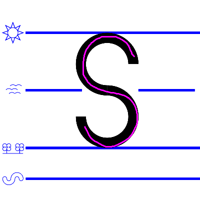 upper case S