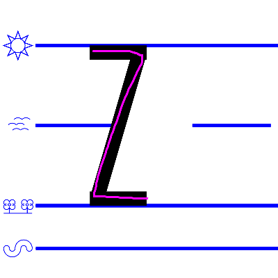 upper case Z